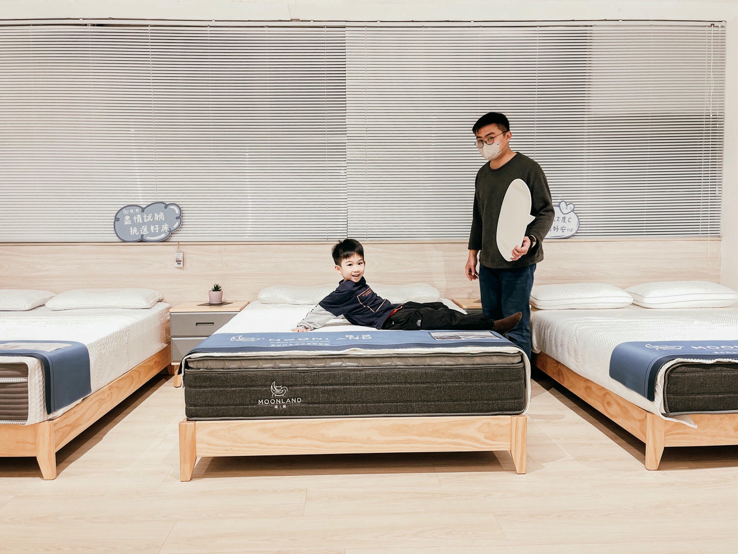 床墊推薦 | Moonland睦眠床墊 台北門市 7款床墊試躺心得 防塵螨10年保固 MIT台灣製床墊