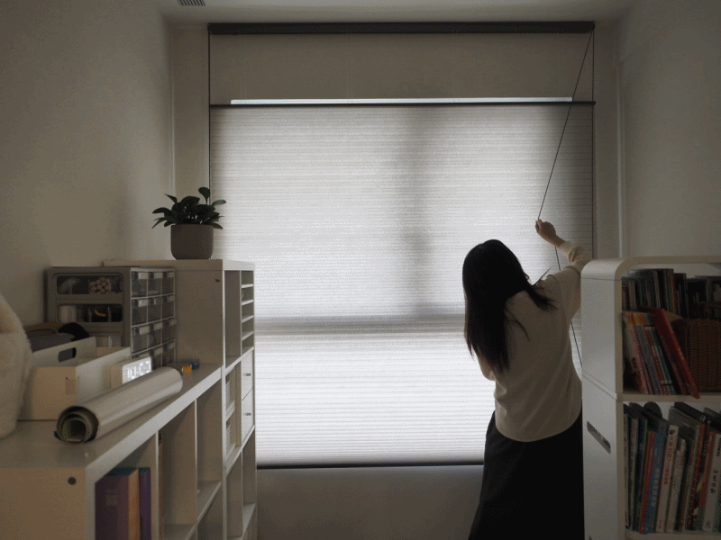裝潢紀錄 不做窗簾盒一樣美,新北【Miss-Curtain窗簾小姐】三折簾、紗簾、調光簾、風琴簾、鋁百葉分享 - 第17張圖