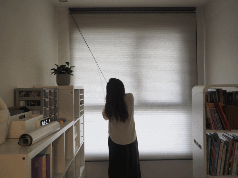 裝潢紀錄 不做窗簾盒一樣美,新北【Miss-Curtain窗簾小姐】三折簾、紗簾、調光簾、風琴簾、鋁百葉分享 - 第16張圖